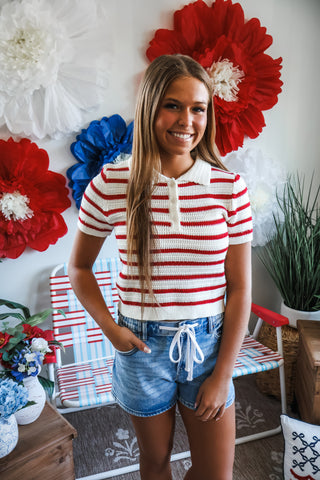 Pretty & Patriotic • Red Stripe