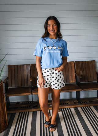Dotted Statement Shorts • Cream/Black