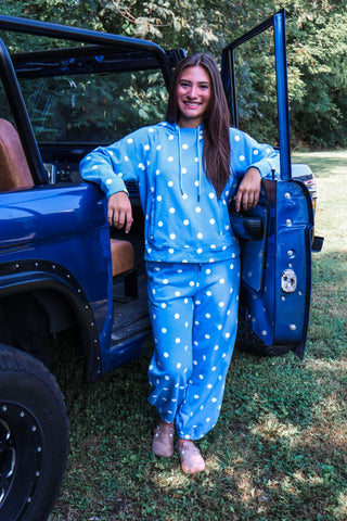 Playful Spot Pullover • Blue