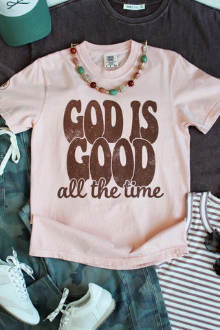 God Is Good All The Time Graphic Tee • Melon