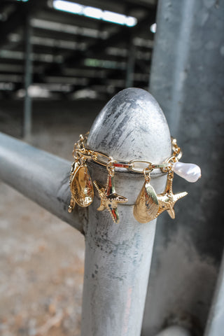 Coastal Living Charm Bracelet • Gold
