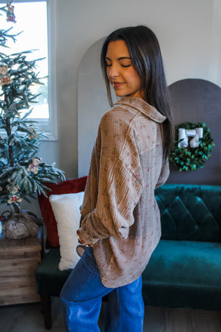 Christmas In The Country • Brown Floral