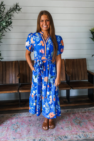 Bloom With Grace • Blue Floral - FINAL SALE