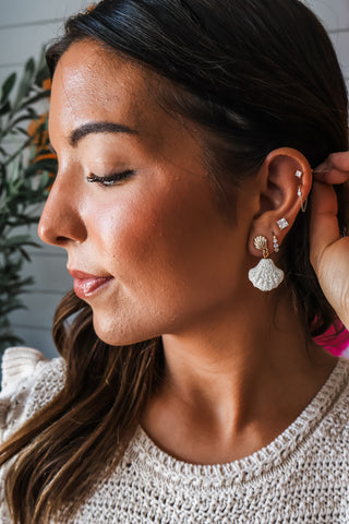 Seaside Beauty Earrings • Ivory