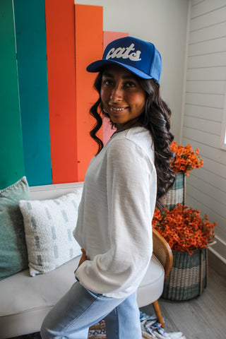 How about them cats • royal blue hat