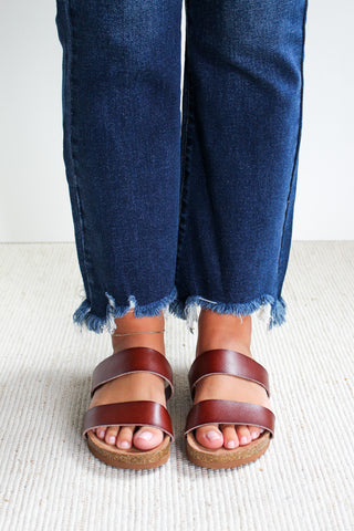 Everly Double Strap Sandal • Brown