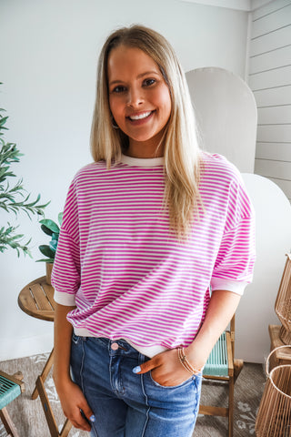 Stripes & Sunshine • Orchid
