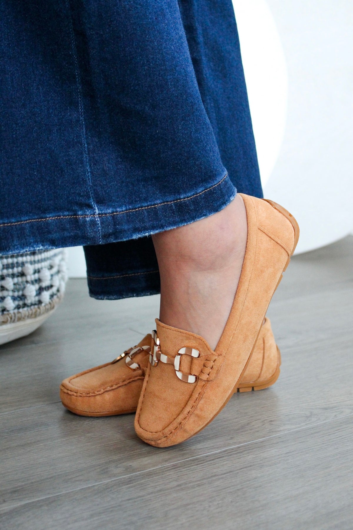 Classic Chic Buckle Loafer • Tan