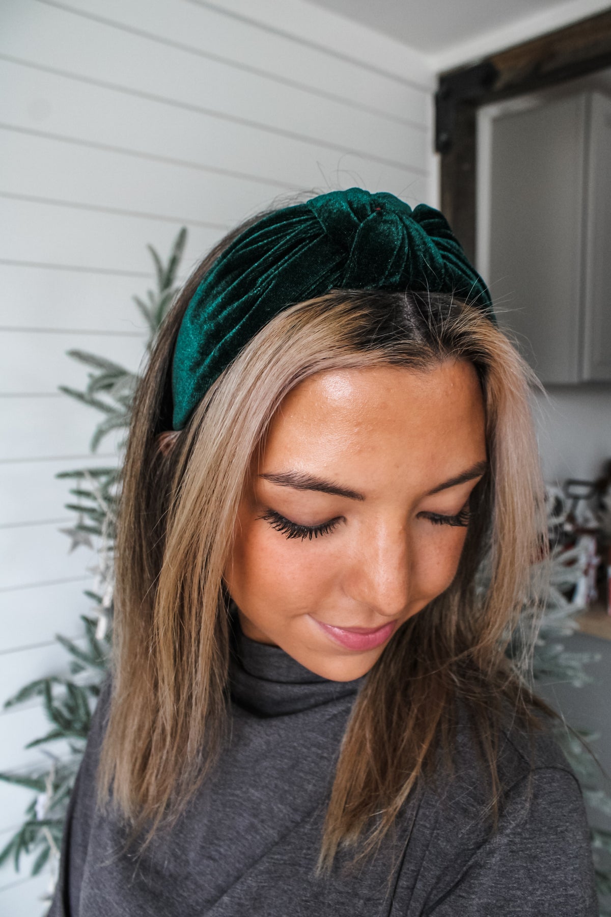 Velvet Beauty Headband • Emerald