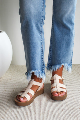 Mara Fisherman Sandal • Beige