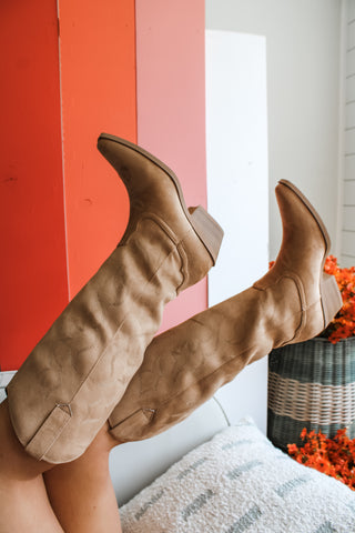Sahara Tall Western Boot • Camel