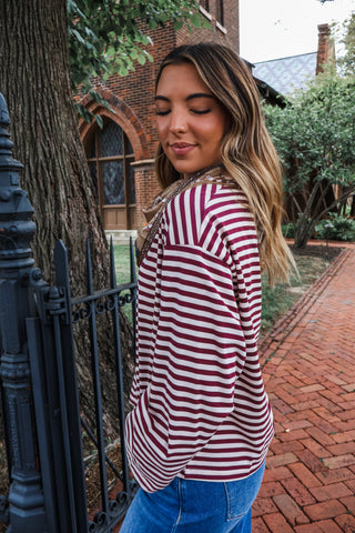 Warm Cider Ringer Stripe • Wine