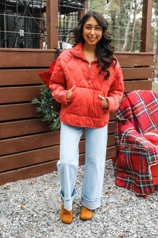Hallmark Holiday Quilted Jacket • Red