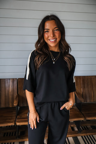 Laidback Leisure Top • Black