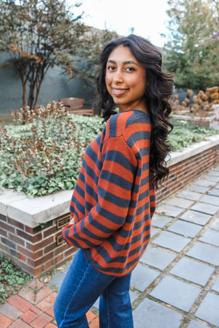 Time Spent Together • Rust/Navy