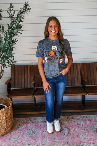 Hoop There It Is Graphic Tee • Camo