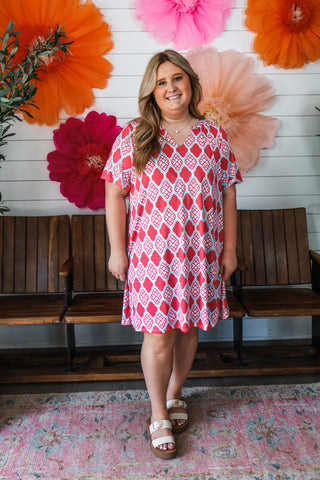 Pretty Pop Of Print • Rose - PLUS