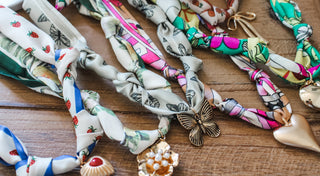 Chasing Butterflies Scarf Necklace • Taupe