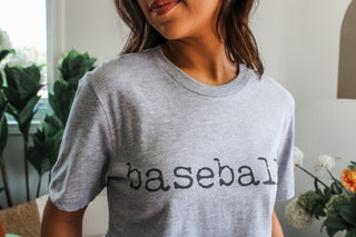 Simply Baseball Graphic Tee • Heather Grey