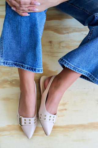 Polished Look Pointed Flat • Blush FINAL SALE