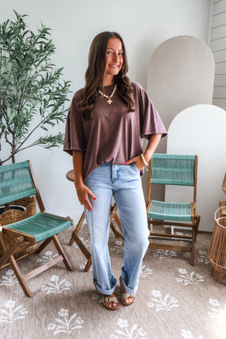 The Perfectly Oversized Tee • Cocoa