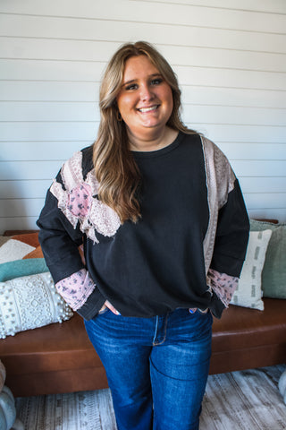 Paisley Flower Power • Black - PLUS