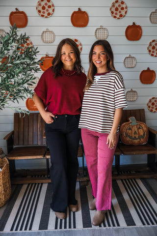 Effortless Staple Dolman Top • Wine