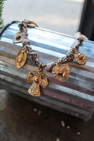 Greatest Gift Charm Necklace • Mocha