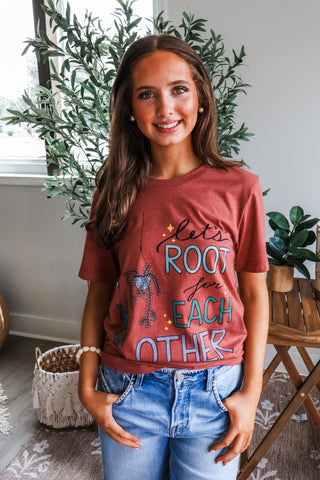 Let’s Root For Each Other Graphic Tee • Heather Brick