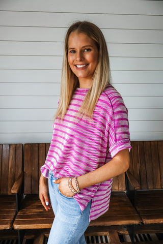 Color Crush Stripes • Purple