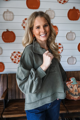 Cold Snap Pullover • Olive