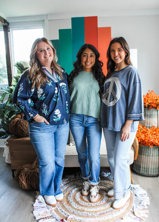 Pretty As Punch • Navy Floral - PLUS - FINAL SALE