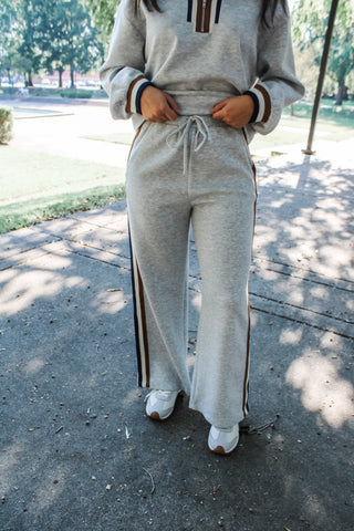 Perfect Pairing Striped Pants • Ash Grey - FINAL SALE