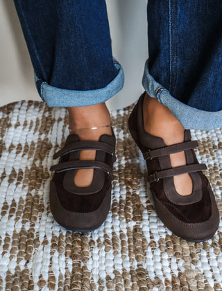 Gaia Ballet Sneaker • Dark Chocolate