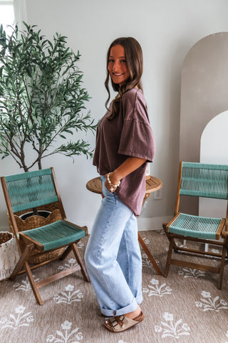 The Perfectly Oversized Tee • Cocoa