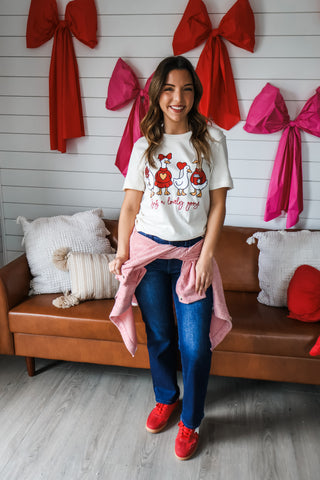 Just A Lovely Goose Graphic Tee • Cream