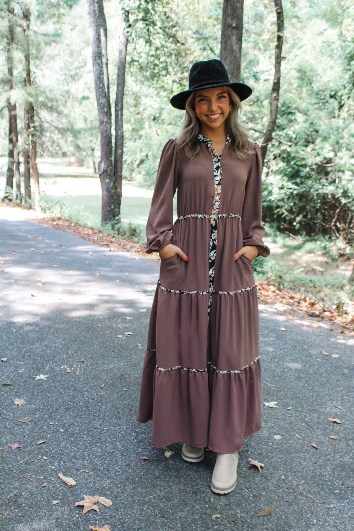 Fallen Leaves Maxi • Dark Mocha