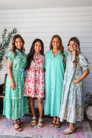 Wildflower Meadow Pocket Dress • Green