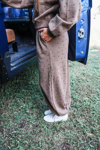 Starry Skies Pant Set • Brown