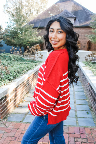 Easy & Effortless Stripes • Red - FINAL SALE