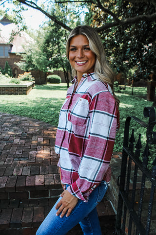 Picture perfect plaid • crimson