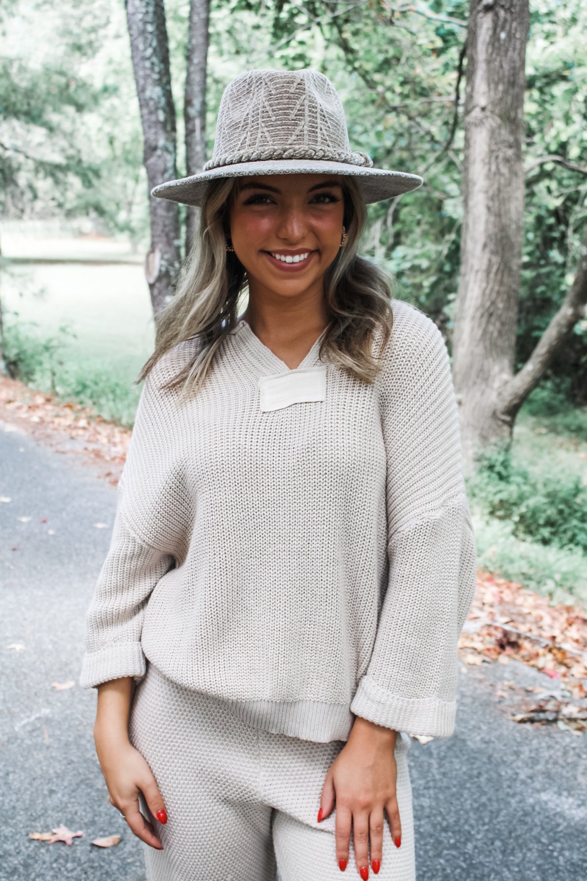 Rustic Retreat Sweater • Cosmic Latte