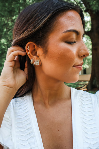 Elegance + Grace teardrop earrings
