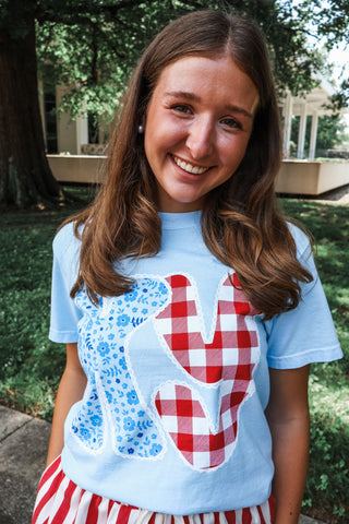 Kentucky Sweetheart Graphic Tee • Light Blue