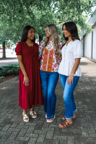 Without thinking • cream peplum - FINAL SALE