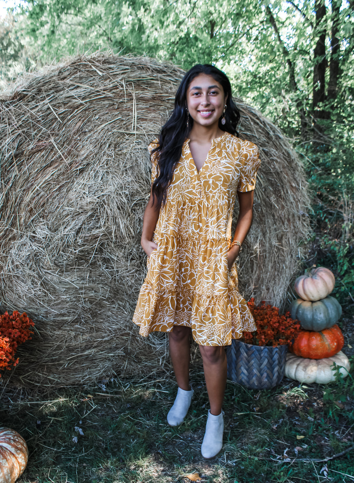 Harvest Hues • Mustard Floral