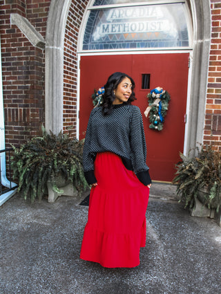 Making Memories Ruffle Skirt • Red