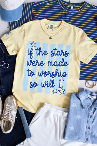 If The Stars Were Made To Worship Graphic Tee • Lemon
