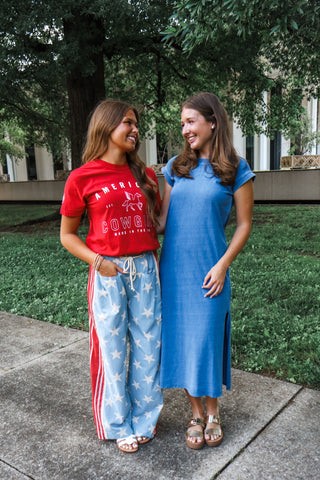 Tried & True T-shirt Dress • Blue