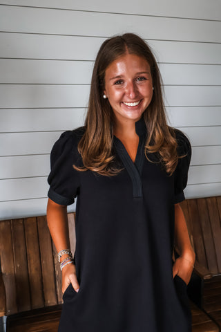 Dinner Dates Pocket Dress • Black